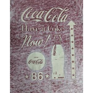 Coca Cola Burnout Graphic Tee - Size S - EUC